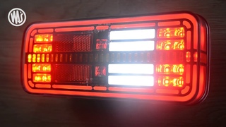 WA - W194 multifunctional stringed rear lamp with hologram effect