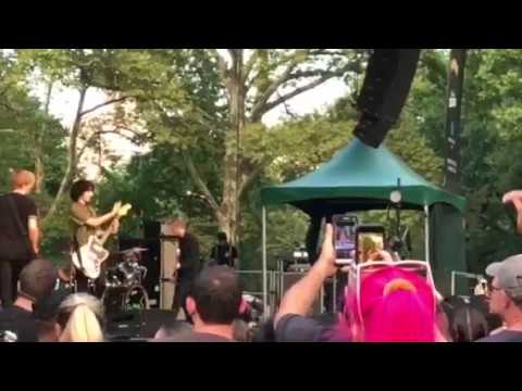 Finn Wolfhard of Stranger Things performs with SWMRS in New York