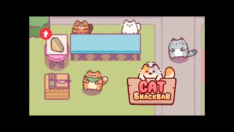Котик открыл кафе :3 Cat Snack Bar :3,