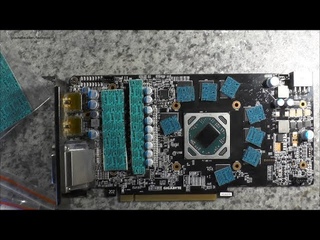 Видеокарта Gigabyte rx470 замена термоинтерфейса.