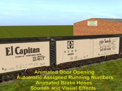 40ft Reefer Santa Fe White El Capitan West #d