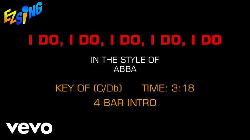 Abba I Do, I Do, I Do, I Do, I Do ( Karaoke EZ
