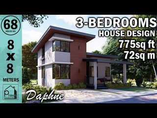 3-BEDROOM SMALL HOUSE DESIGN 72sq m.( 775 sq ft)   | House Design Inspiration