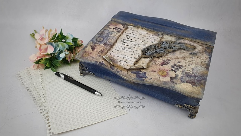 Decoupage, An aged secretary , pentartofficial, pentart ,