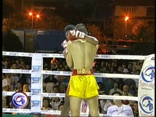 King's Cup 2010 muay thai Kombat League Alessio D'Angelo VS Kongdef Sor. Rakchat 1 part