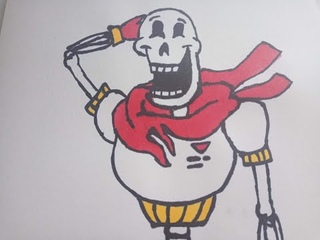 Рисуем Папируса UnderTale