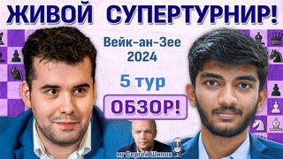 Обзор! Вейк-ан-Зее 2024. 5 тур  Сразу после тура  Сергей Шипов  Шахматы
