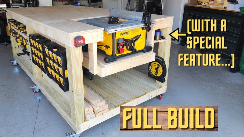 How to Make a Workbench with a Built In Table