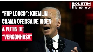 “FDP louco”: Kremlin chama ofensa de Biden a Putin de “vergonhosa”