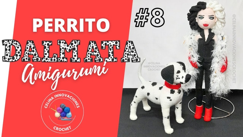 Perrito DALMATA amigurumi Tutorial N 8 Celina innovaciones