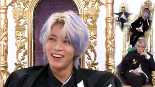 Yuta sitting on his throne where he belongs