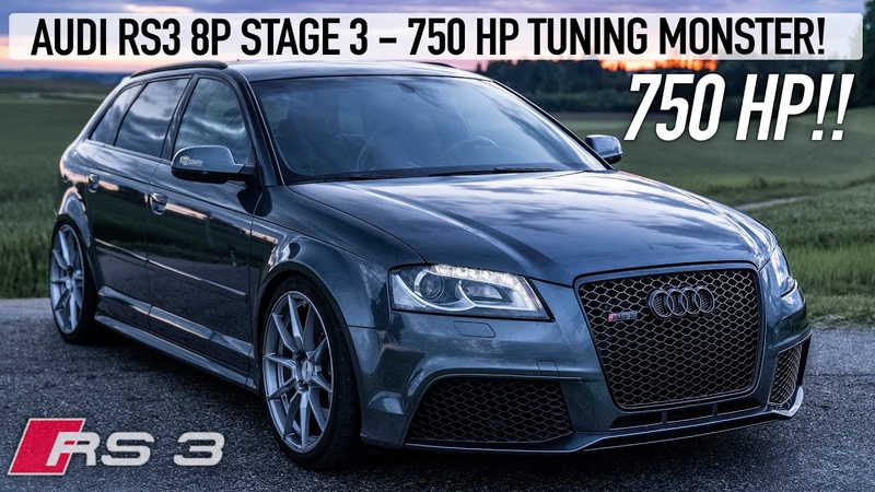 MONSTER AUDI RS3 8 P STAGE 3 750 HP, 850 NM 5 CYLINDER MISSILE 100 200 IN 5 SECONDS IN