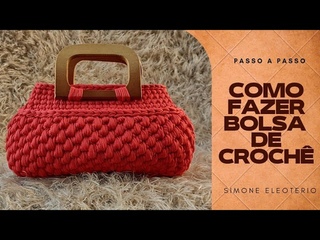 BOLSA CROCH FIO MALHA fcil e rpida de fazer