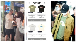 As soon as Vuong Nhat Bac appeared at the airport, the Evisu x Palace shirt immediately sold out