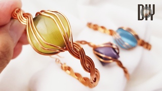 Wavy Bracelets | Wrap stones without holes | irregular shape stones @Lan Anh Handmade 631