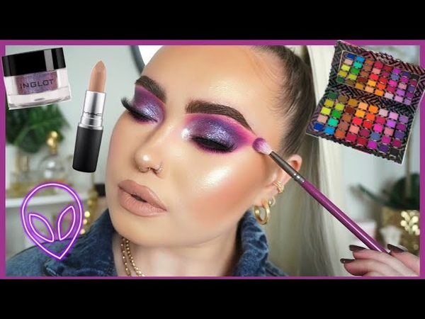 Extraterrestrial, Galaxy Purple Eyes GRWM Makeup