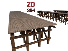 ZDS high platform wood 3m 0|0
