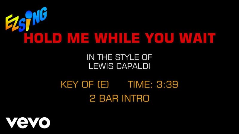 Lewis Capaldi Hold Me While You Wait ( Karaoke EZ