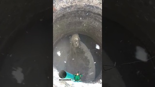 Жировая пробка в канализации.