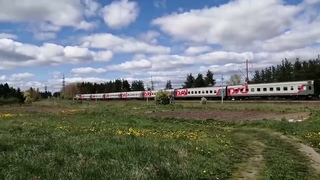 ТЭП70-0398. Перегон Товарная станция-Томицы. Петрозаводск. 160 поезд.