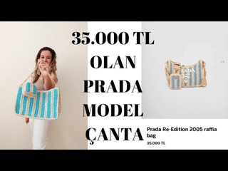 POPLER PRADA RAFYA ANTA YAPIYORUZ  | PRADA RAFFIA TOTE BAG #markachallenge #raffiabag