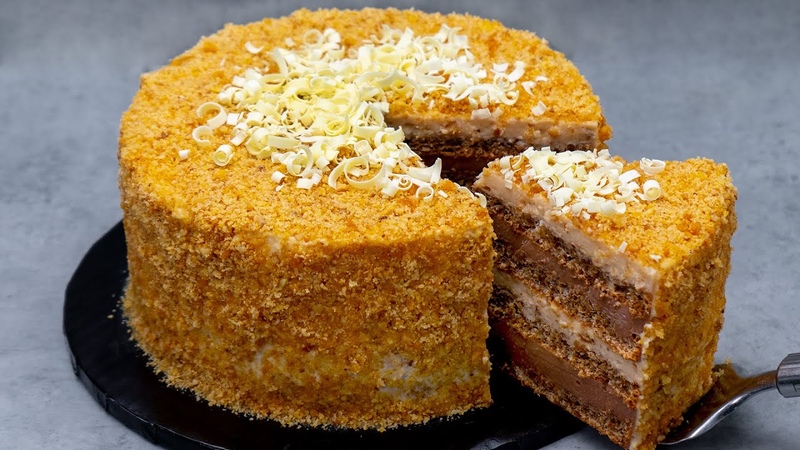 For the walnut cake I m using only my mom s recipe It looks like a bought