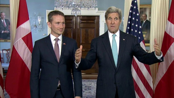 Secretary Kerry with Foreign Minister Jensen of
