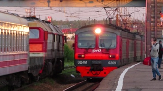 Электропоезд ЭД4М-0269 станция Балабаново