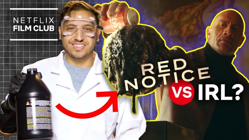Can Soda MELT Art In Real Life , RED NOTICE, Netflix