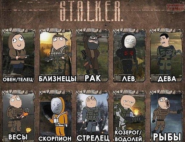 картинки сталкер знаки зодиака нам важен круг