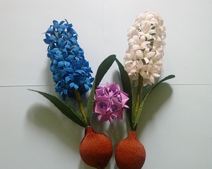 Hyacinth paper flower - Hng dn lm hoa tin ng t giy nhn
