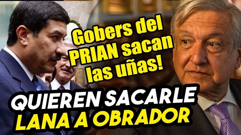 Gobers del PRI y PAN sacan las uñas para que AMLO no les quite