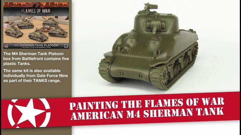 Painting a 15mm Flames of War TANKS Mid War M4 Sherman