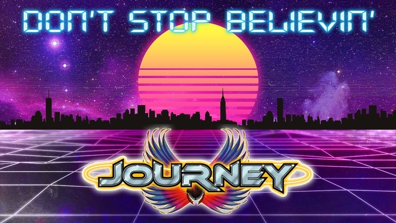JOURNEY DONT STOP BELIEVIN (80s Synthwave Remix 2019) Special Music Video 80s Teen
