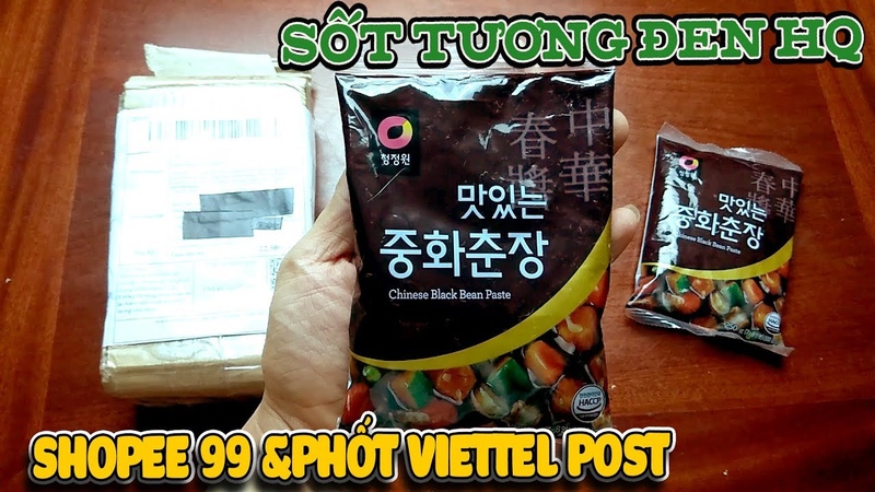 Review Sốt Tương Đen Jajangmyeon Shopee và phốt Viettel Post, Văn