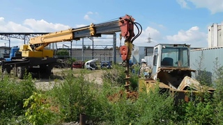 Автокран ивановец ямобур на базе урал вездеход