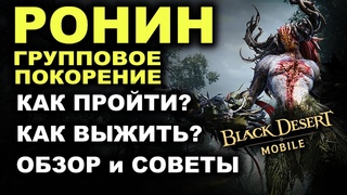BDM: РОНИН. Тактика фарма. Советы как выживать в Black Desert Mobile (БДМ)