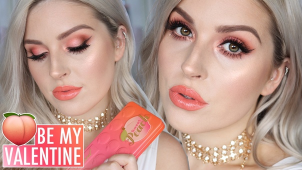 Valentines Day Makeup Tutorial Sweet Peach