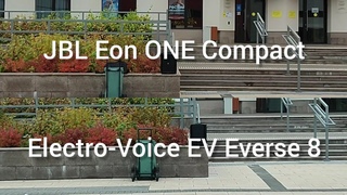 JBL Eon One Compact Vs Electro-Voice EV Everse 8. Тест громкости. Какая лучше  Пишите комментарии !