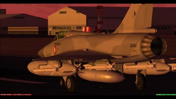 FSX Qatar Emiri Airforce Mirage 2000 Over Doha (720