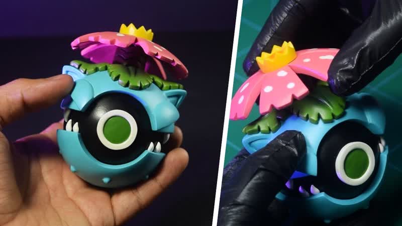 I made VENASAUR CUSTOM POKEBALL SCULPTURE Clay