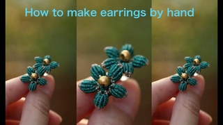how to make earrings with｜handmade jewellery making at home｜earrings design｜diy earrings