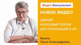 Единый налоговый платеж для организаций и ИП. Новое видео в системе КонсультантПлюс