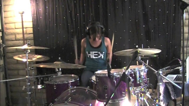 Lindsey Raye Ward Flyleaf Bury Your Heart ( Drum