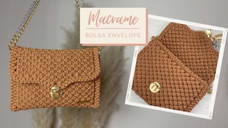 MACRAME PASSO A PASSO - Bolsa Envelope