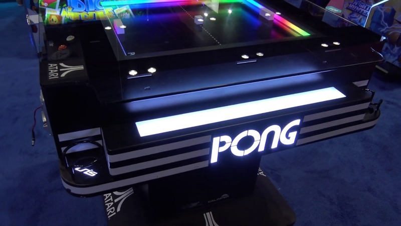 Atari PONG Table Bar Cocktail Coin op Models by UNIS ( IAAPA