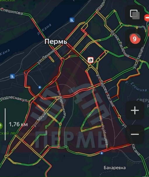 От подписчика🤔Город встал..неужели дождь так действует?