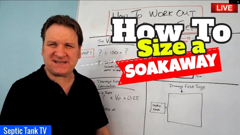 what size soakaway for septic