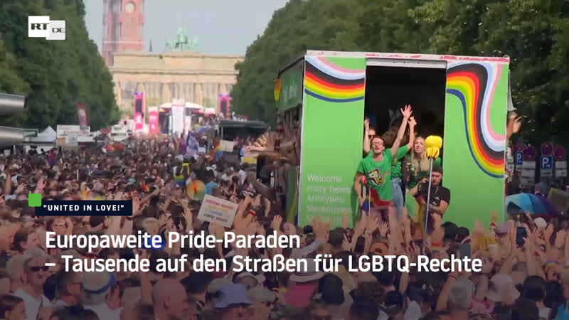 Europaweite Pride Paraden Tausende auf den Straßen für LGBTQ