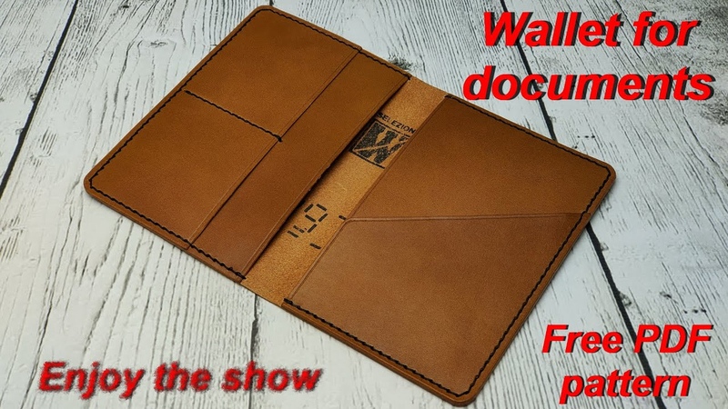 Leather Wallet Making: Learn All the Tips and Tricks. Wallet for documents, Free PDF